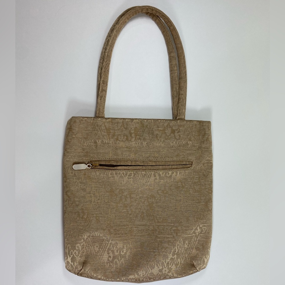 Guess Golden Floral Pattern Tote Bag